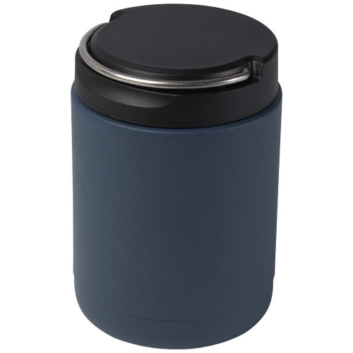 Bocal à déjeuner promotionnel 500 ml inox recyclé Doveron Bleu glacier